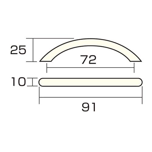 AP−277W ムーンハンドル 90mm