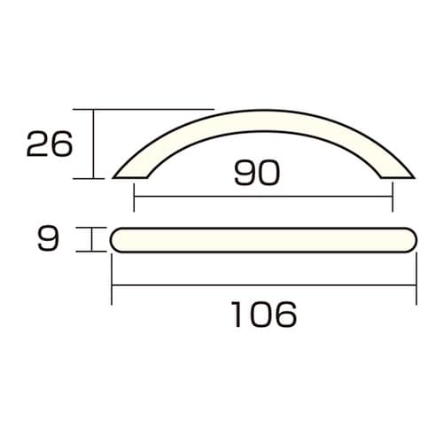 AP−278W ムーンハンドル106mm