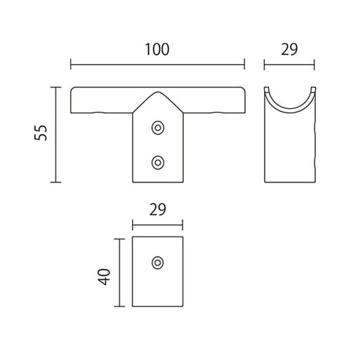 AP−3019B Tジョイント ブラック