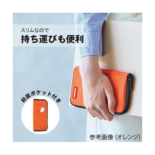 ペンケース フラットタイプ ネイビー A