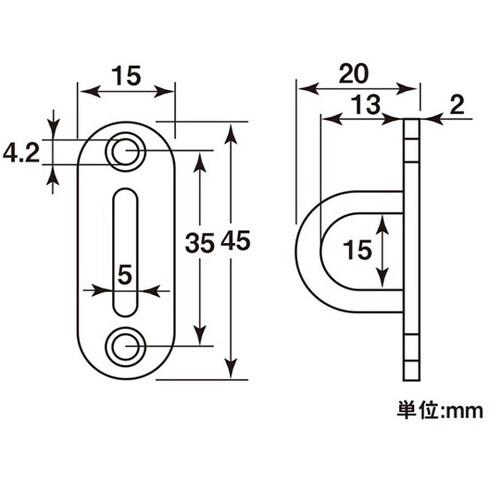 11162 ステンレスパッドアイ 5mm
