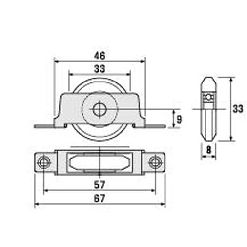 17344 精密防音戸車B入