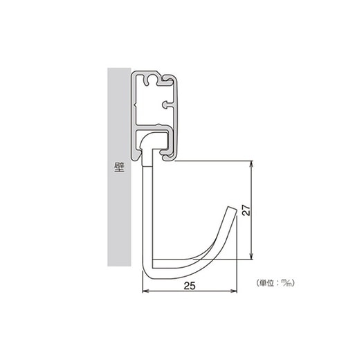FRJFC フックレール用重量用フック