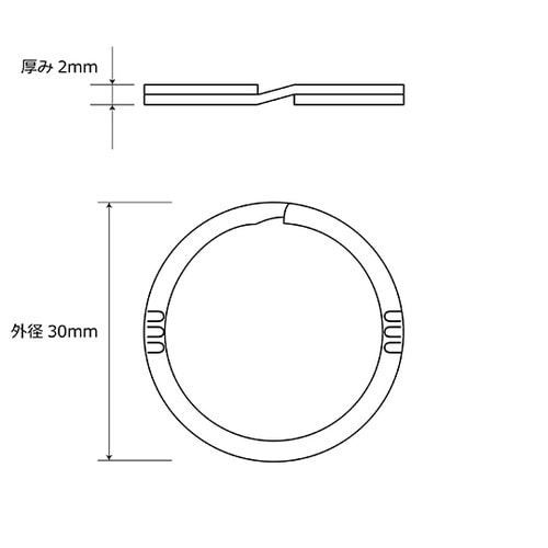 UUU−0040 ステッチキーリング
