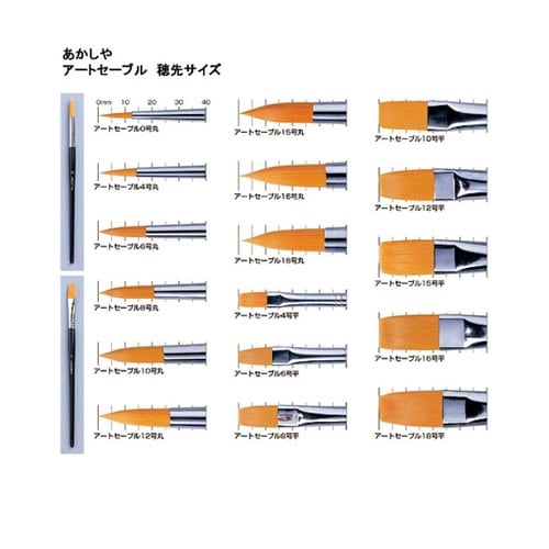 GAF#10S アートセーブル平筆10号