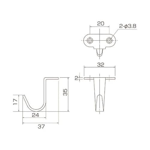 S757 000 ステンレスフック