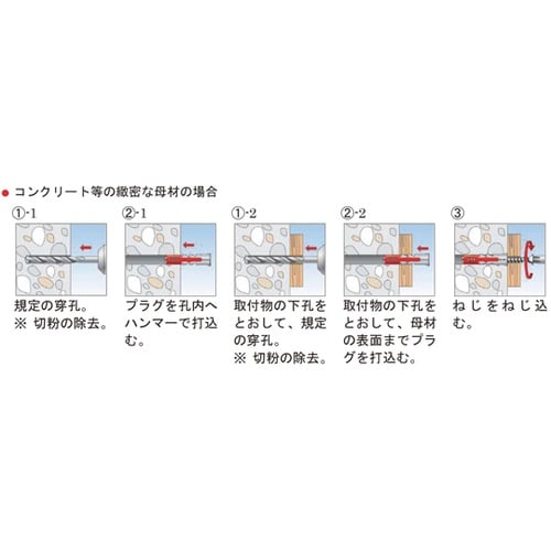 樹脂アンカープラグ 25mm 1箱(10