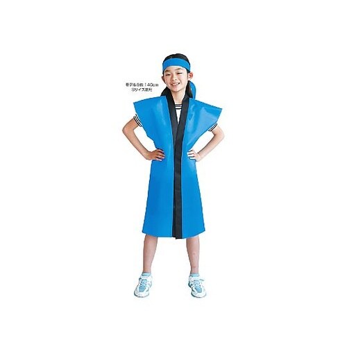 4994 不織布ロングハッピ S 黄