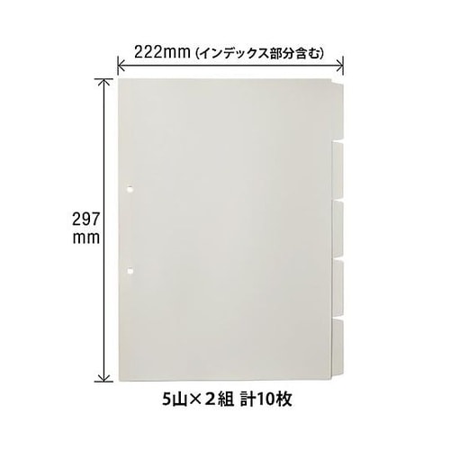 FL−807IS印字なしインデックス5山