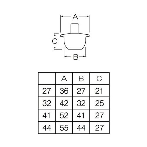 PH270F44 バス用ゴム栓