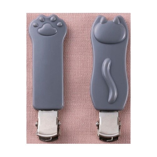 ねこの前髪クリップ 1セット(2個入)