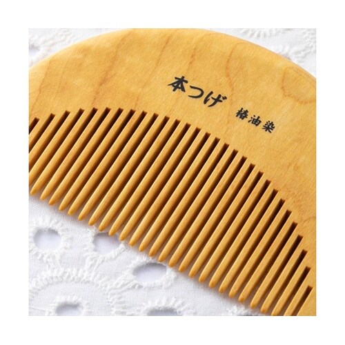 000KQ3136 つげ櫛 半月形