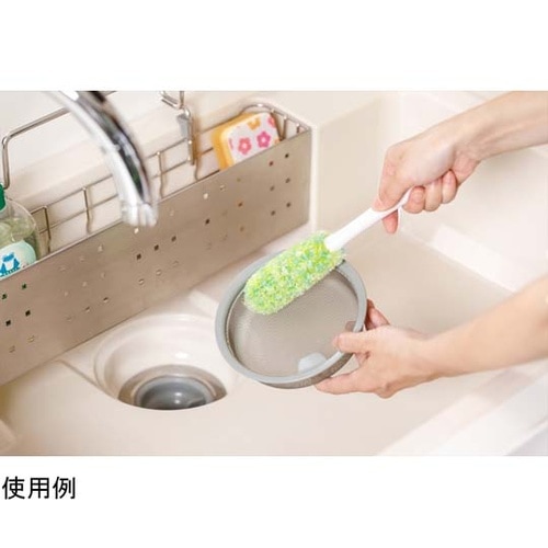 おててスッキリブラシ 短柄 緑