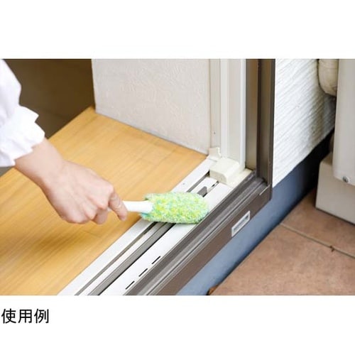 おててスッキリブラシ 短柄 緑