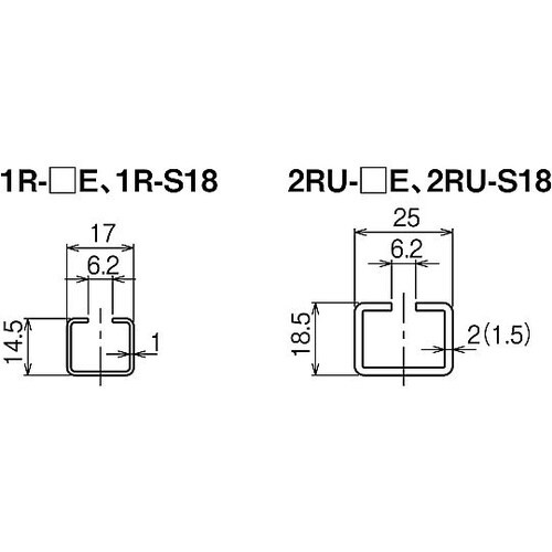 1R−15E ネジックレール