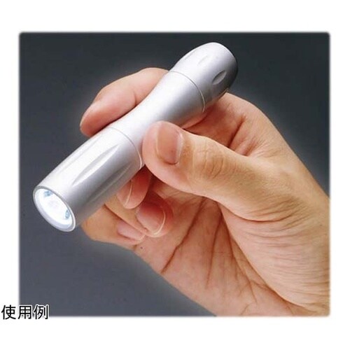 1LED ecoミニトーチ 丸形 シルバ