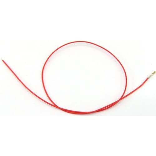 QI片端圧着済ワイヤー 450mm 赤