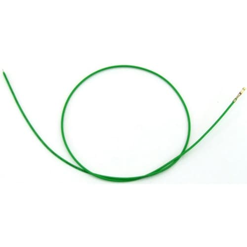 QI片端圧着済ワイヤー 450mm 緑