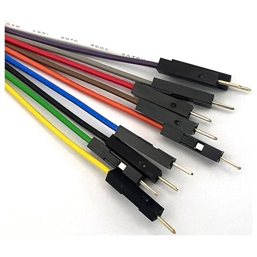 QIケーブルシングルピンプラグ10色セッ