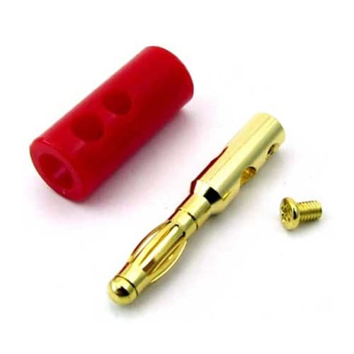 φ4mmネジ止め式バナナプラグ金メッキ