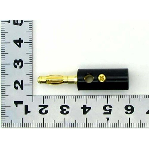 φ4mmネジ止め式バナナプラグ金メッキ