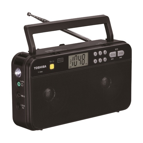 LEDライト付きAM/FMホームラジオ
