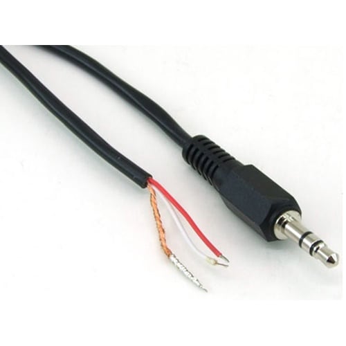 片端3.5φステレオプラグ付きケーブル
