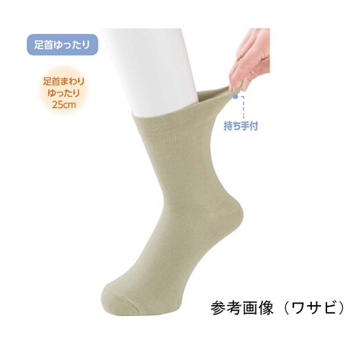 紳士片手ではきやすいソックス 濃ベージュ