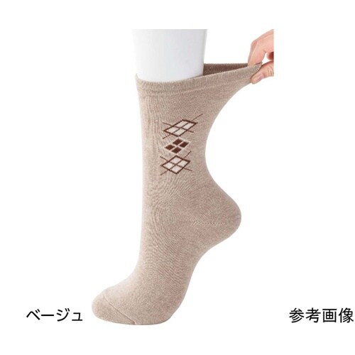 紳士足首ゆったり名前の書けるソックス ベ