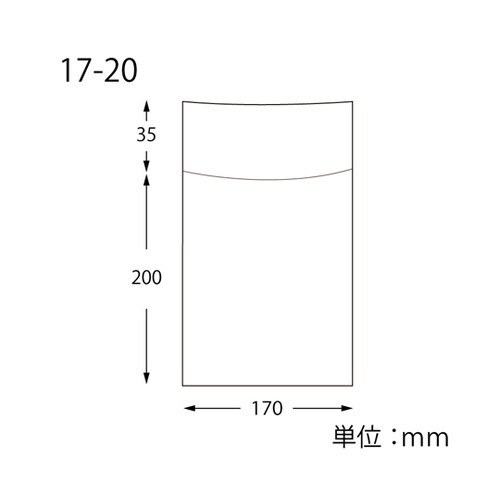 OPボードン袋 17−20 フラップ付