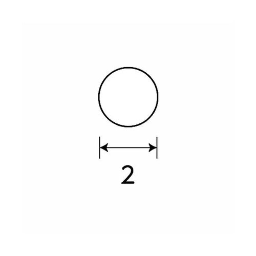 銅丸棒 2mm NO1374