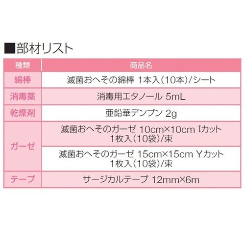 臍帯セット ミルクケースA 1組入