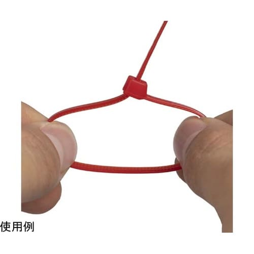 結束バンド ケーブルタイ 赤 150×幅
