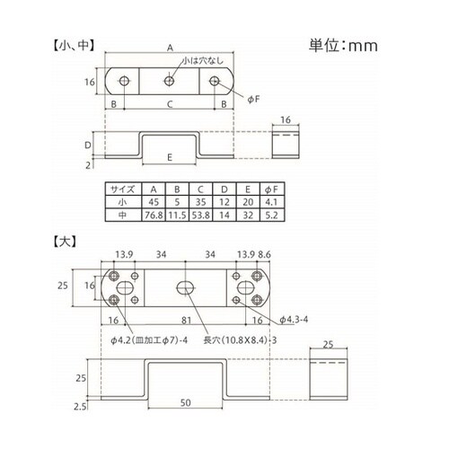 補助金具 シルクハット 黒 小 5個入