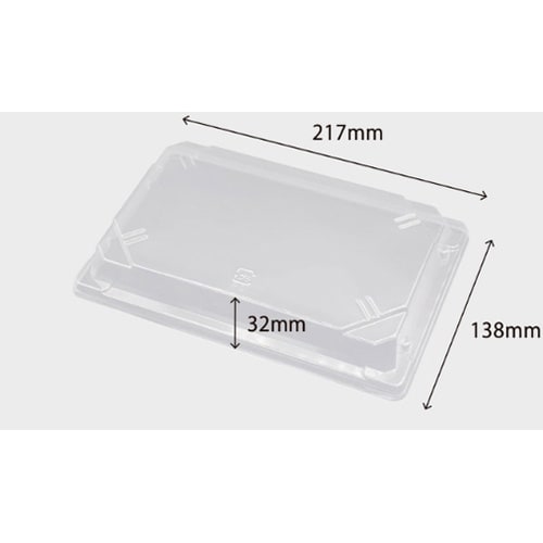 寿司容器 CF寿司容器L 1.5 透明蓋