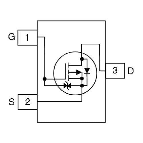 MOSFET P SMD SC89 FD