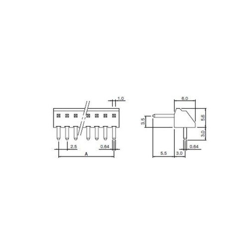 NHコネクター 2.5mmピッチベース付