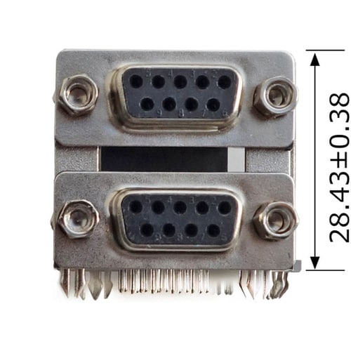 D−SUBコネクタ9Pメス(基板取付用L