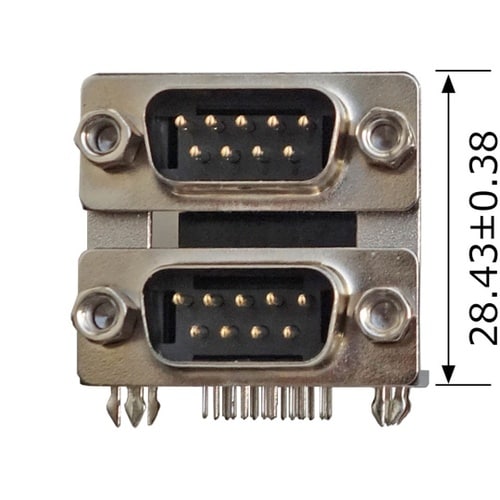 D−SUBコネクタ9Pオス(基板取付用L