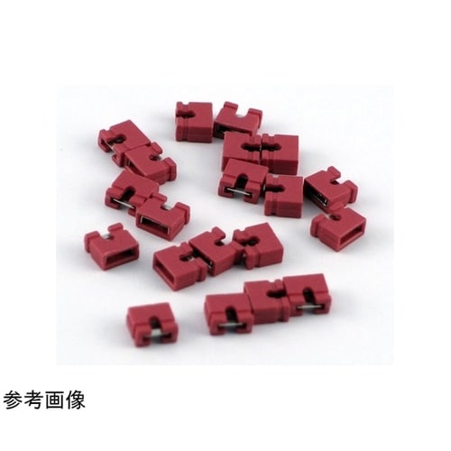 ジャンパーピン 2.54mmピッチ 赤