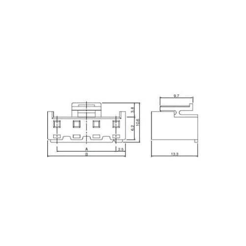 NVコネクター ハウジング 2極 NVR