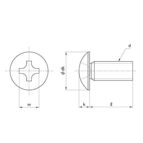頭部ホワイト(+)トラス小ネジユニクロ