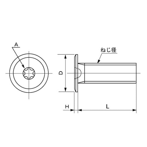 ニッケルTRXスリムヘッド小ネジ 2×4