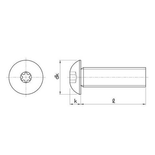三価ステンコTRXトラス小ネジ 4×8