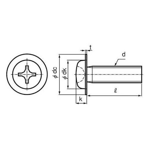 クロームBS(+)JISナベ小 5×12