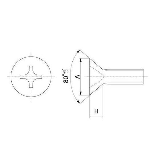 ステン(+)UNFFLAT#6−40×5