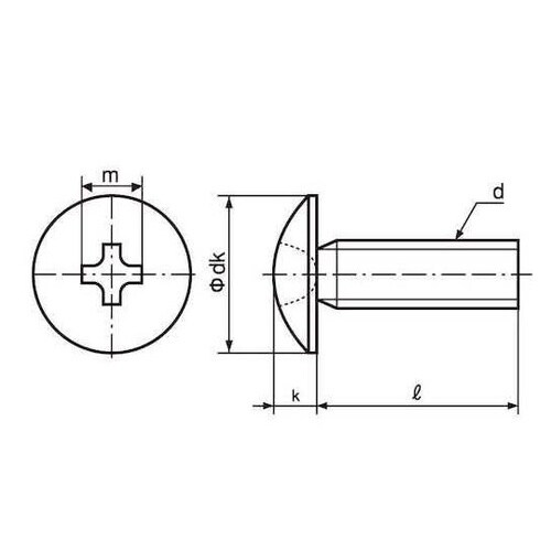 ステン(+)トラス小ネジ(左ネジ)4×1