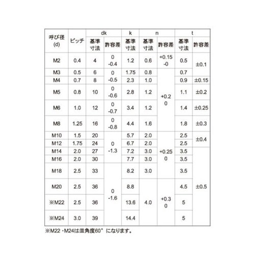 ステン(−)皿ボルト 16×55 (1本