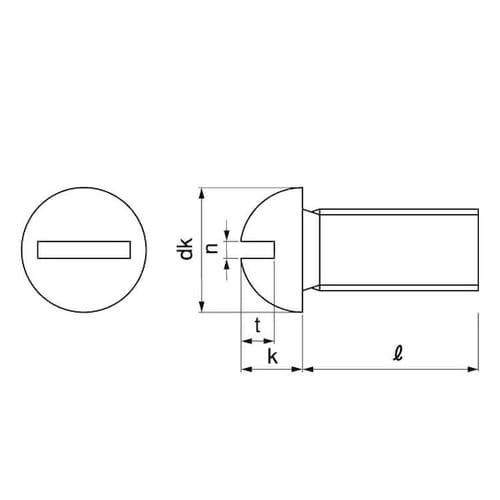 ステン(−)丸ボルト 12×30 (1本