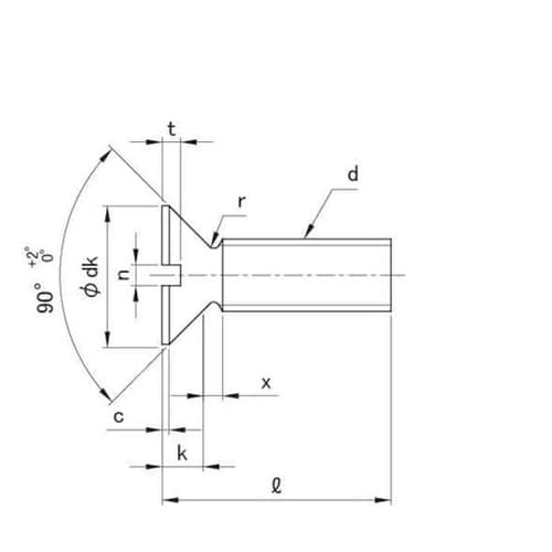 ステン(−)皿ボルト 1/2×40 (1